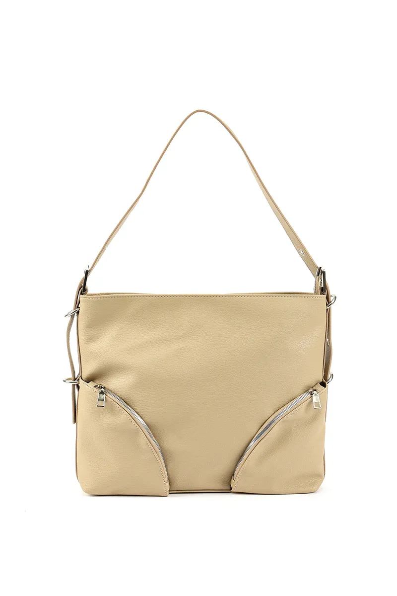 Bandolera Dolores Beige, color beige