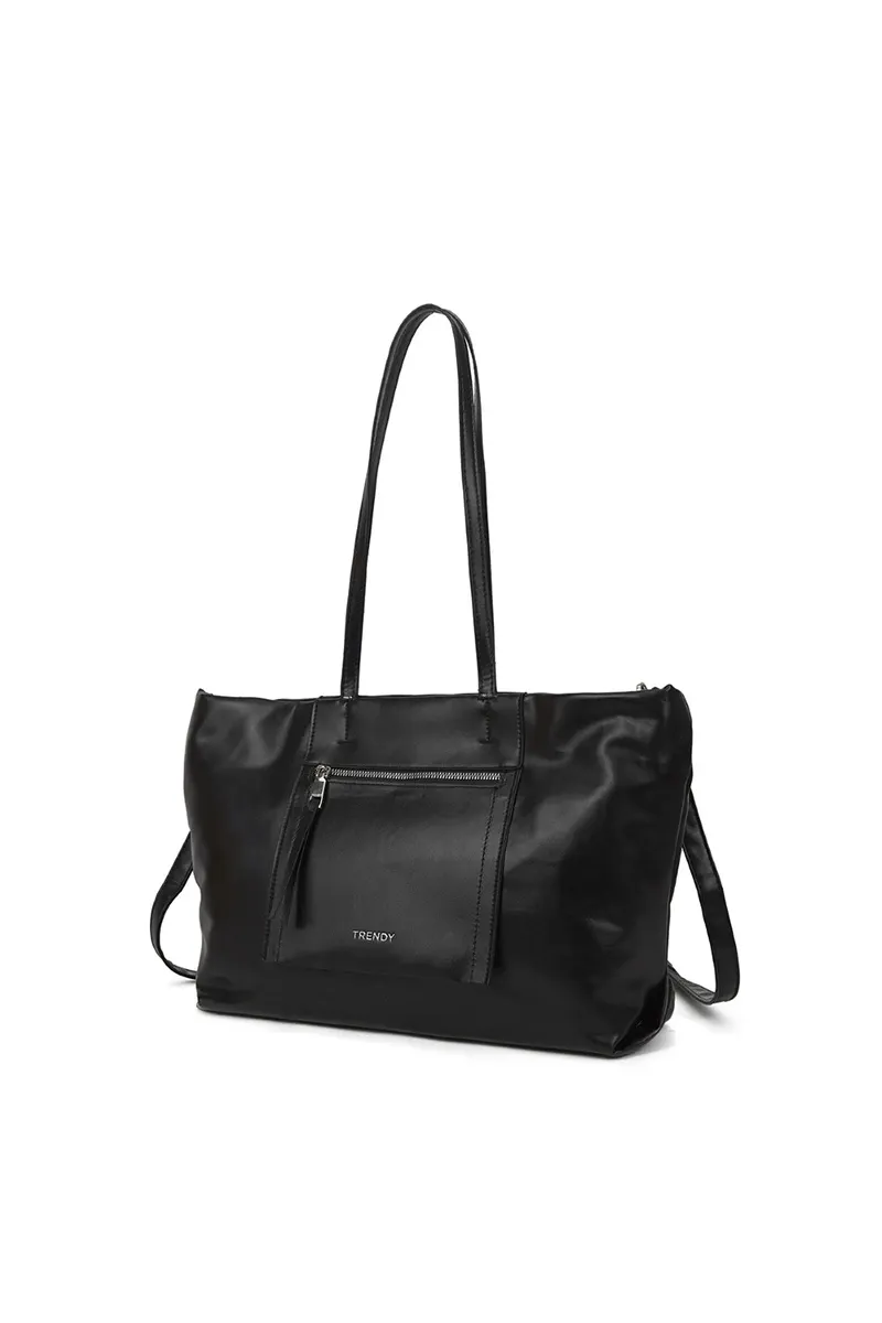 Bolso Shopper Negro, color negro