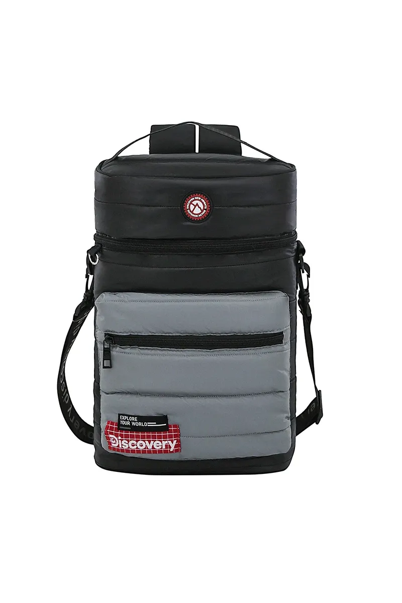 Mochila Matera Discovery Negro Gris, color negro