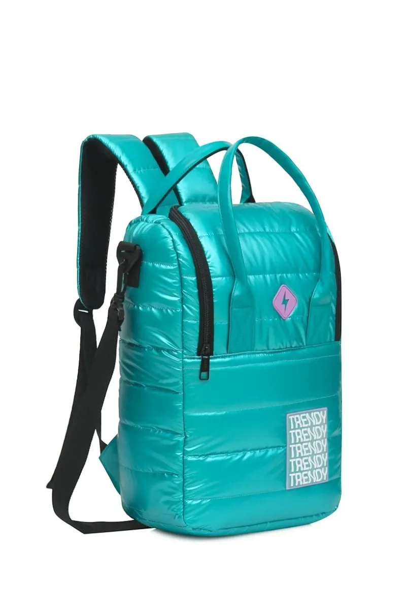Mochila Matera Trendy Aqua, color verde agua
