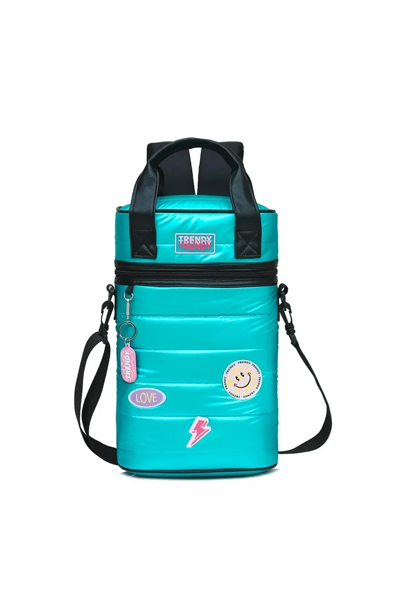 Mochila Matera Trendy Emoji Aqua, color aqua