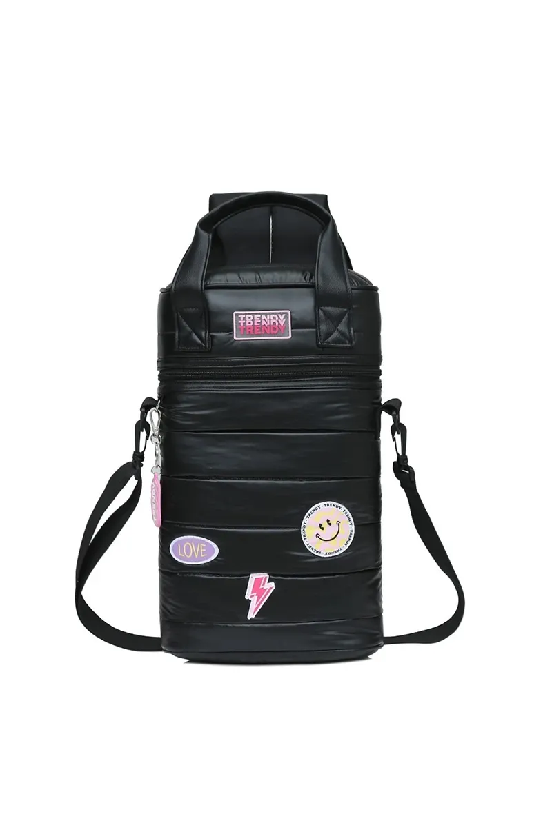Mochila Matera Trendy Emoji Negro, color negro