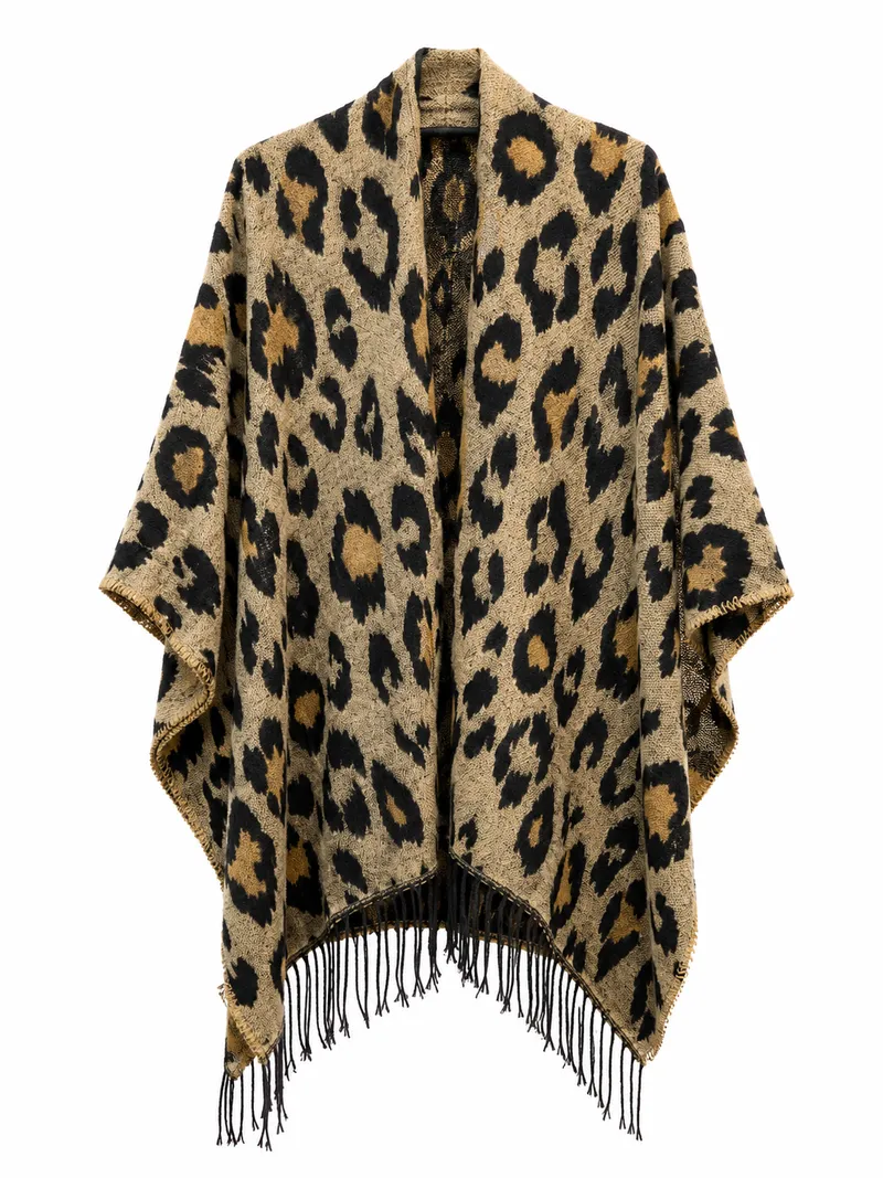 Ruana Total Animal Print, color multicolor