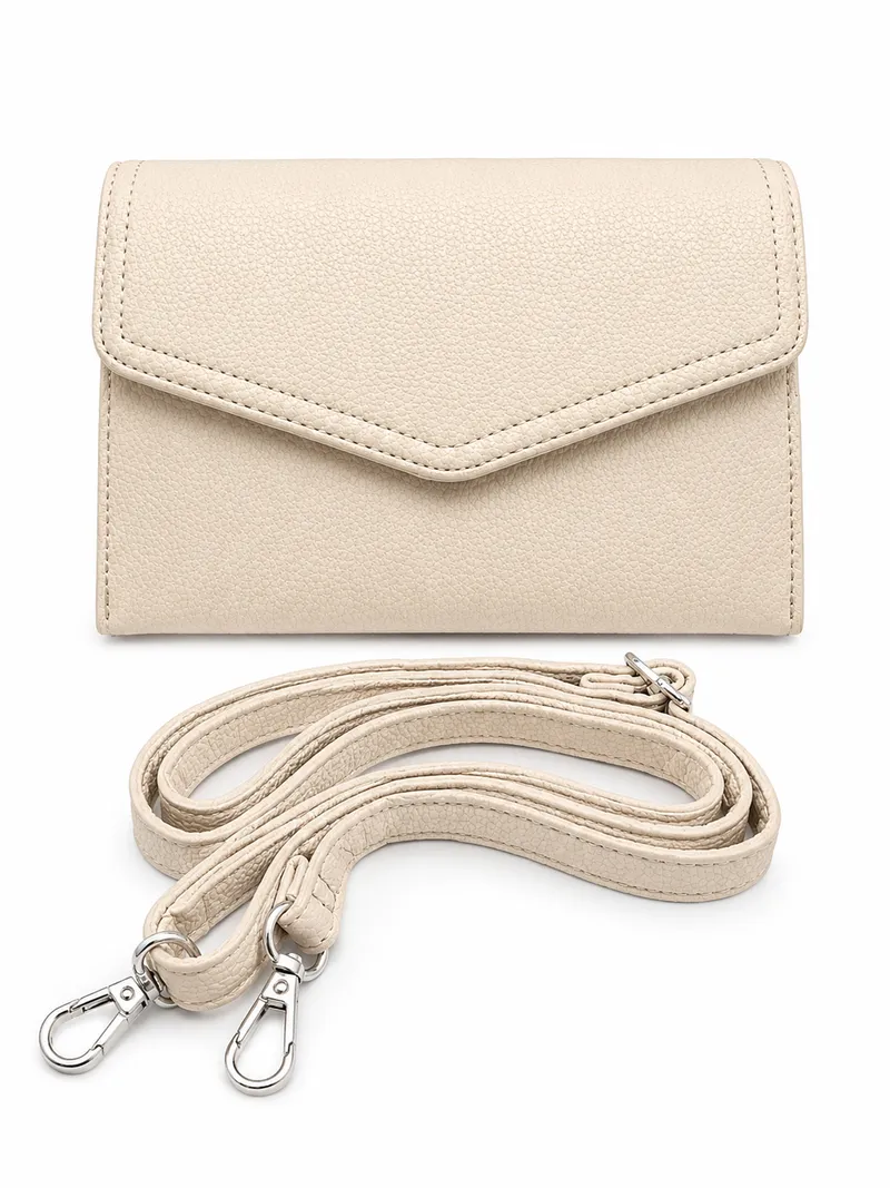 Sobre Con Correa Beige, color beige